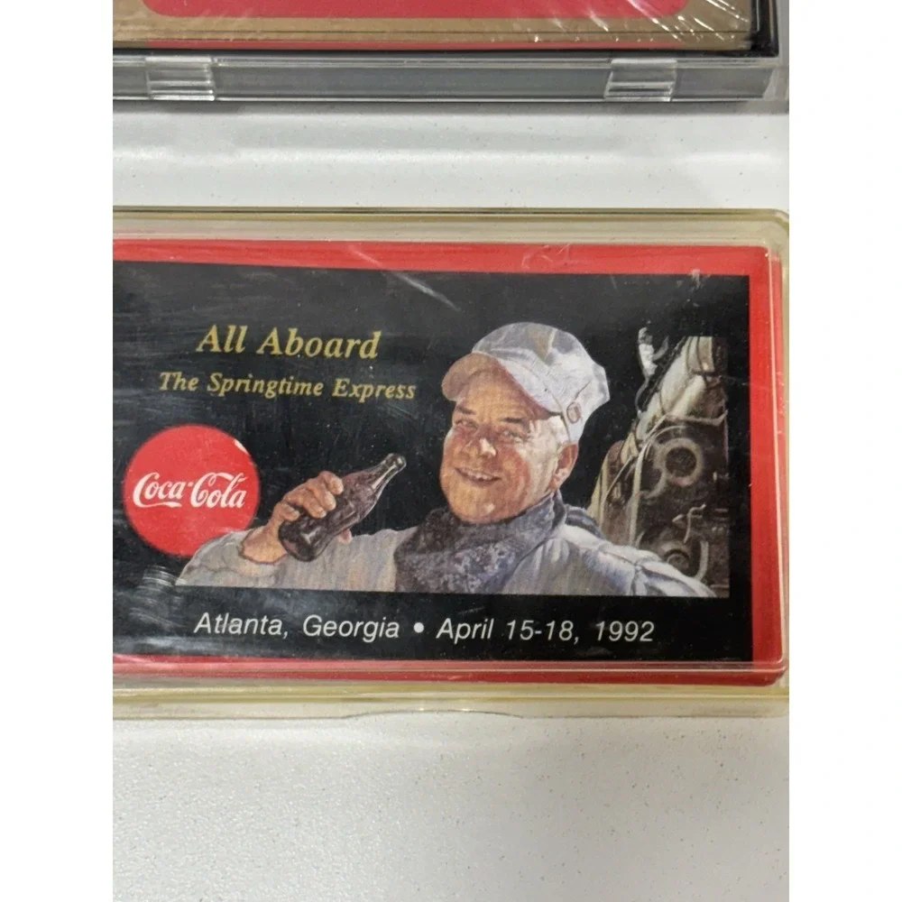 Vintage Coca‎ Cola 4 Deck Playing Cards Collectors Club